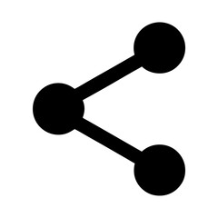 Share symbol icon graphic for social media transparent . sharing and networking connections on a