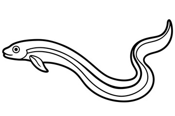 Sleek Eel Vector Illustration