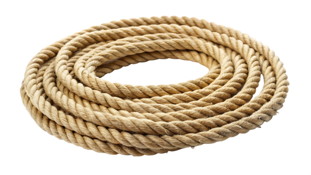 lasso rope isolated on white background PNG. GENERATIVE AI