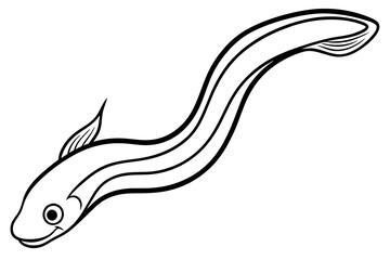 Sleek Eel Vector Illustration