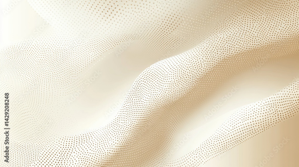 Fototapete abstract background with soft ecru tones dotted design and eggshell paper texture