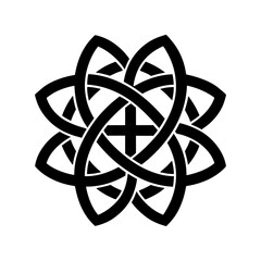 Celtic Knot Silhouette vector illustration