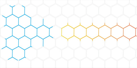 Seamless Hexagon Pattern with Geometric Honeycomb Design