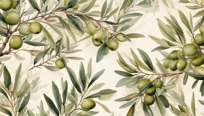 MInimal Olive Pattern 4
