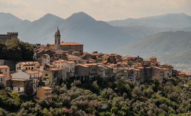Obraz premium Monteroduni, Molise. Spectacular spring views