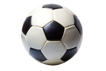 Fototapeta premium soccer ball isolated on white background PNG. GENERATIVE AI