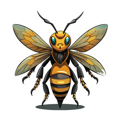 AI Flying Bee: Revolutionizing Pollination with Smart Drone Technology.,. flying bee robot, artificial intelligence bee, robotic pollination bee, smart drone bee, AI bee technology, bee-shaped drone