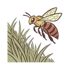 AI Flying Bee: Revolutionizing Pollination with Smart Drone Technology.,. flying bee robot, artificial intelligence bee, robotic pollination bee, smart drone bee, AI bee technology, bee-shaped drone
