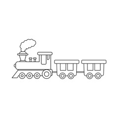 Classic Steam Locomotive Vector Illustration