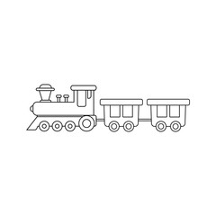 Classic Steam Locomotive Vector Illustration