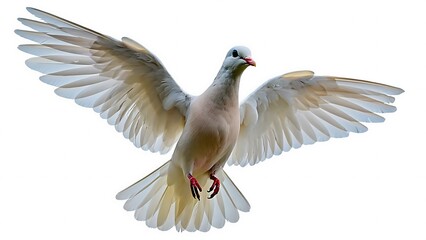 Naklejka premium White dove in flight