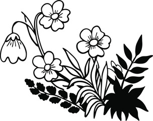 vector illustration of a flower