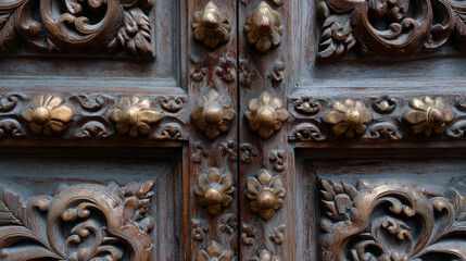Old wooden door.