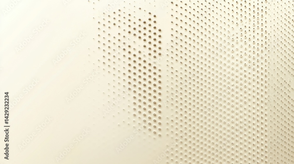 Fototapete abstract background with soft ecru tones dotted design and eggshell paper texture