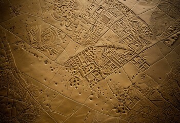 Fototapeta premium A circular pattern in the sand on a beach.