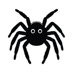 Halloween  spider on a white background