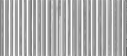 Obraz premium A minimalist abstract pattern featuring evenly spaced thin straight black lines on a white background. The lines are straight and parallel, creating a clean and structured design. There are slight ran
