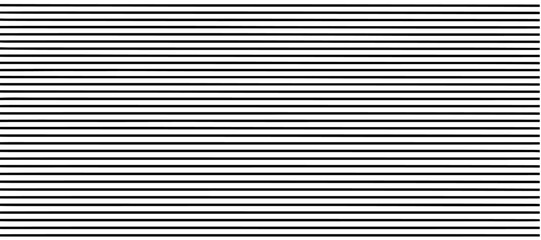A minimalist abstract pattern featuring evenly spaced thin straight black lines on a white background. The lines are straight and parallel, creating a clean and structured design. There are slight ran
