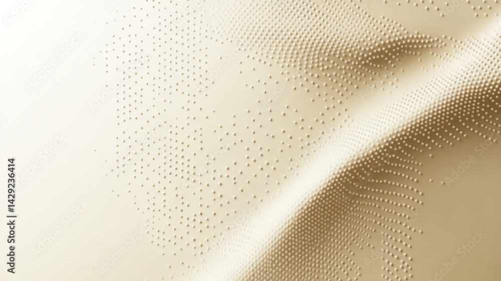 Fototapete abstract background with soft ecru tones dotted design and eggshell paper texture