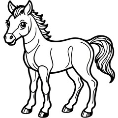 Obraz premium Majestic Horse&nbsp;Line Art