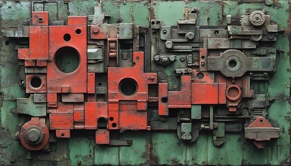 Industrial Metal Art Panel