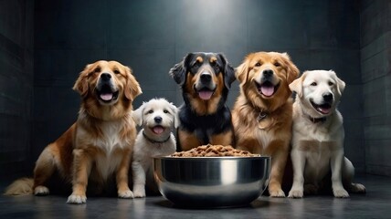 group of dogs