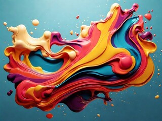 abstract background with colorful splashes