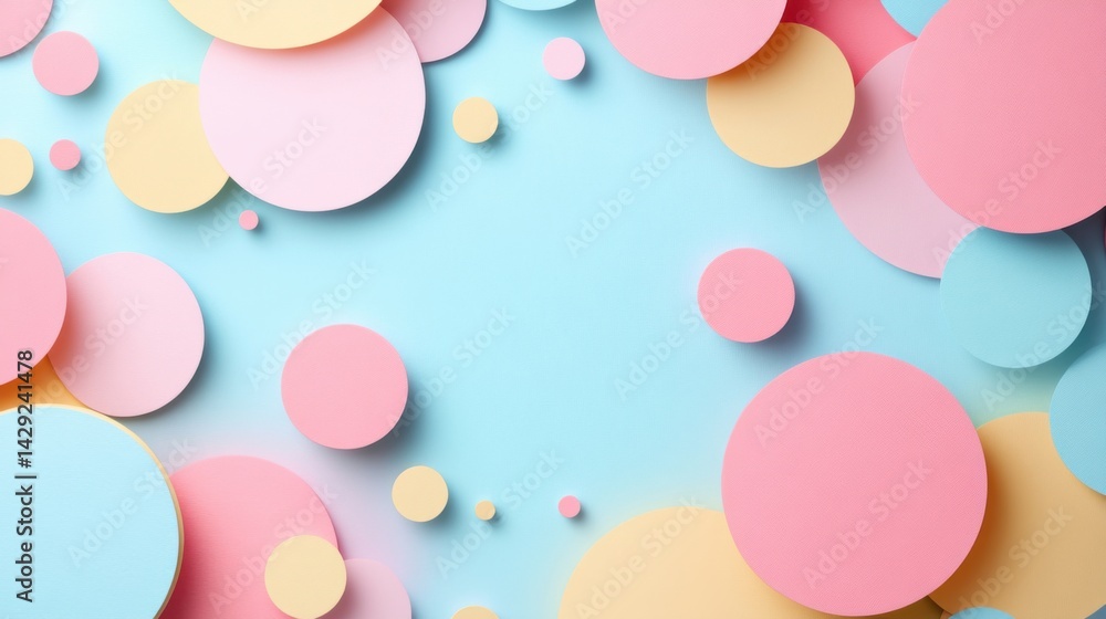 Fototapete abstract background with soft ecru tones dotted design and eggshell paper texture