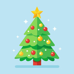 abstract christmas tree