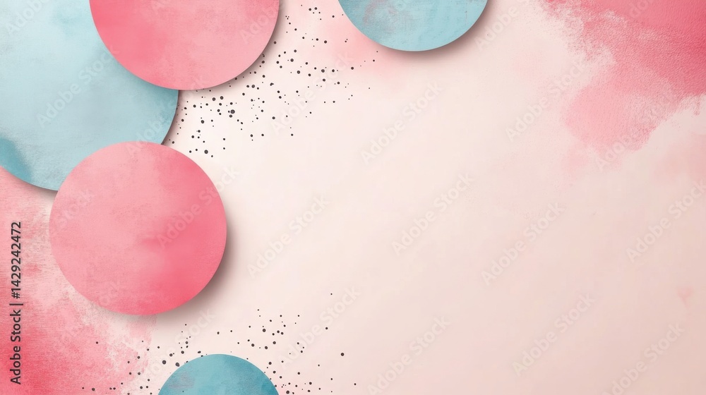 Fototapete abstract background with soft ecru tones dotted design and eggshell paper texture