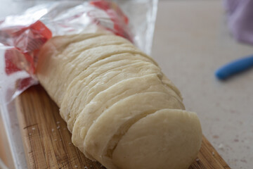 Czech leavened dumpling as a side dish