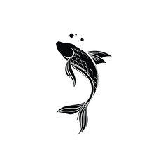 Fototapeta premium black and white fishes