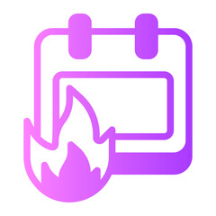 calendar gradient icon