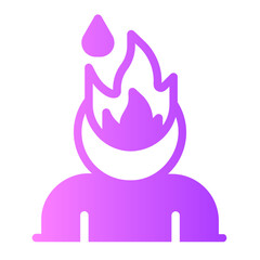burnout gradient icon
