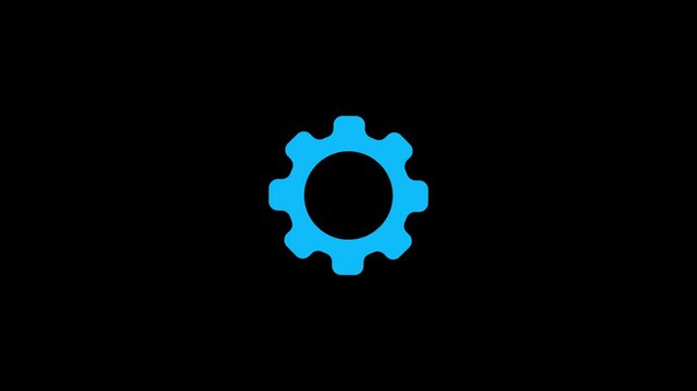 setting Icon vector illustration. Gear Sign icon or Cog settings sign for web and app. Simple black setting gear icon isolated on white background.