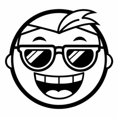 vector illustration of an abstract face