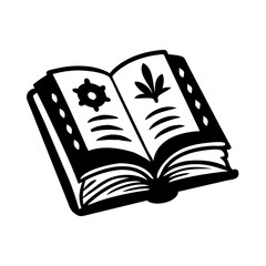 ancient book icon, ancient book silhouette vector illustration-Editable Vector Art of ancient book,ancient book vector