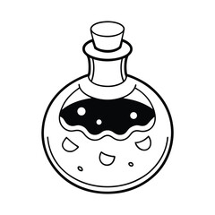 vector illustration of a bottle of perfume