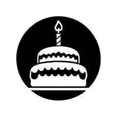 birthday cake icon, birthday cake silhouette vector illustration-Editable Vector Art of birthday cake,birthday cake vector