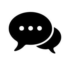 chat bubble icon, chat bubble silhouette vector illustration-Editable Vector Art of chat bubble,chat bubble vector