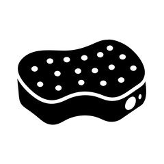 cleaning sponge icon, cleaning sponge silhouette vector illustration-Editable Vector Art of cleaning sponge,cleaning sponge vector