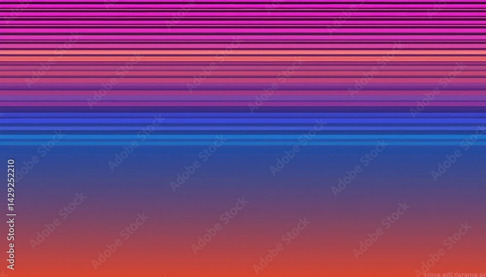 Poster Dynamic gradient color wave abstract art visual design digital environment horizontal perspective modern aesthetic for digital art enthusiasts
