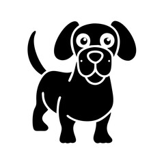 dog icon, dog silhouette vector illustration-Editable Vector Art of dog,dog vector