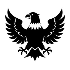 eagle icon, eagle silhouette vector illustration-Editable Vector Art of eagle,eagle vector