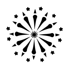 fireworks icon, fireworks silhouette vector illustration-Editable Vector Art of fireworks,fireworks vector