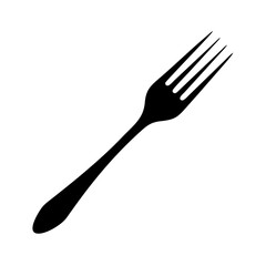 fork icon, fork silhouette vector illustration-Editable Vector Art of fork,fork vector