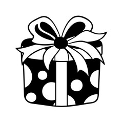 gift box icon, gift box silhouette vector illustration-Editable Vector Art of gift box,gift box vector