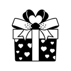 gift box icon, gift box silhouette vector illustration-Editable Vector Art of gift box,gift box vector