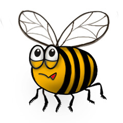 Cheerful bee
