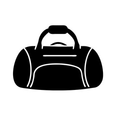 gym bag icon, gym bag silhouette vector illustration-Editable Vector Art of gym bag,gym bag vector